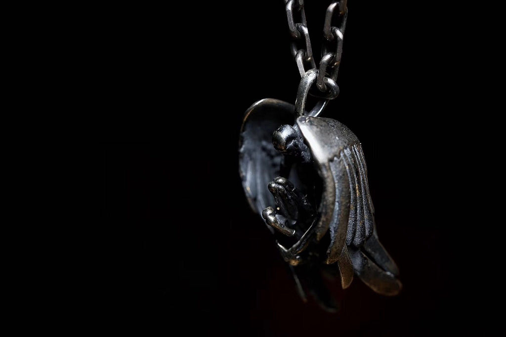 Fallen Angel Skeleton Necklace - Holy Buyble