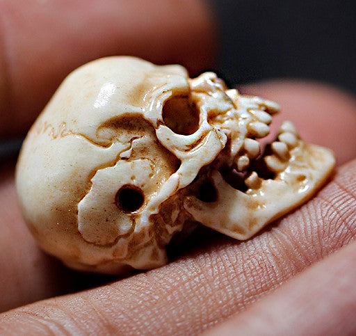 Decayed Deer Antler Skull Bead - Holy Buyble