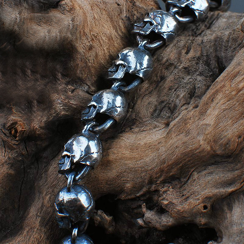 Miniature Skull Chain Bracelet - Holy Buyble