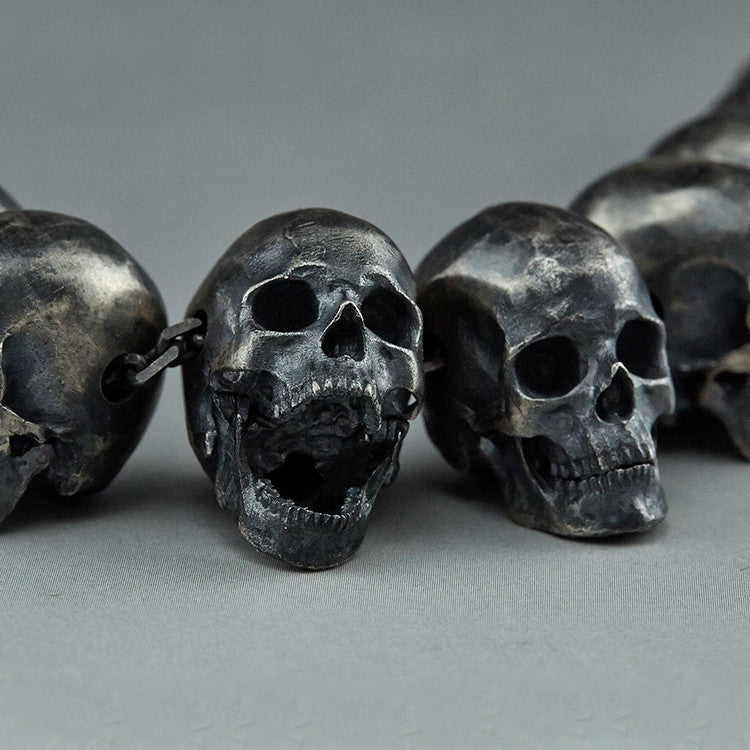Steampunk Chain Skull Bracelet - Holy Buyble