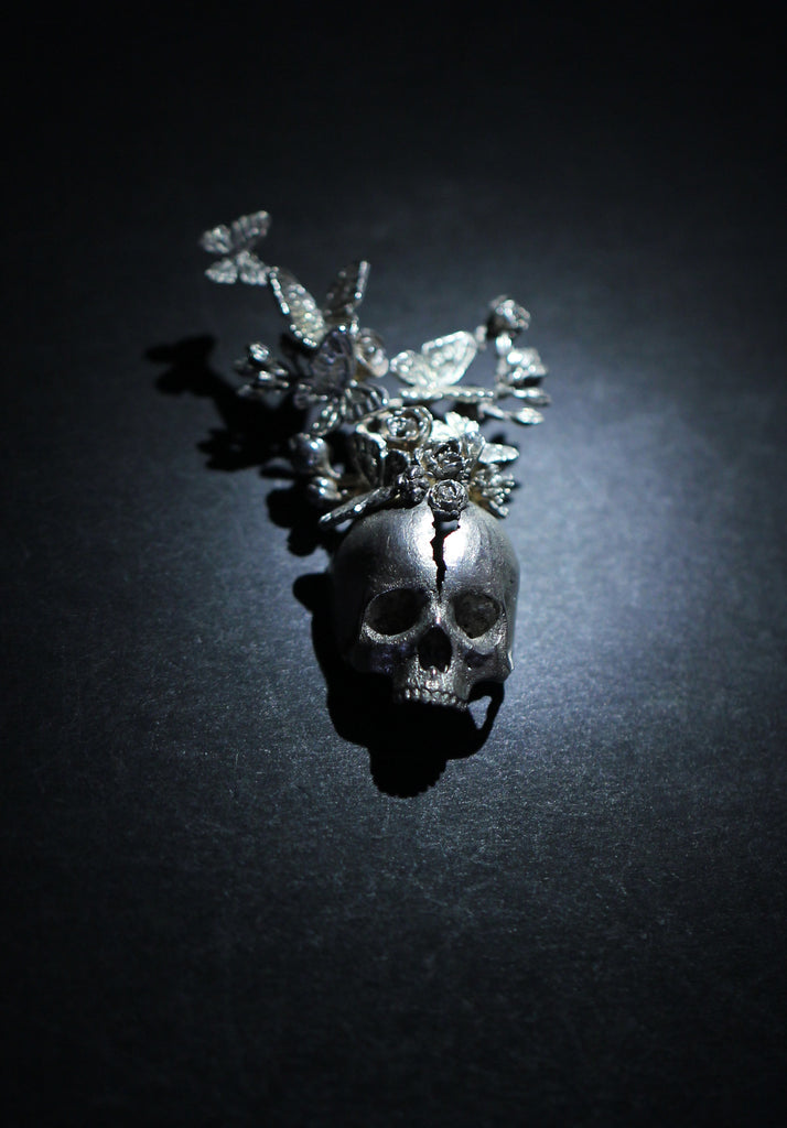 Skull Butterfly Brooch - Holy Buyble