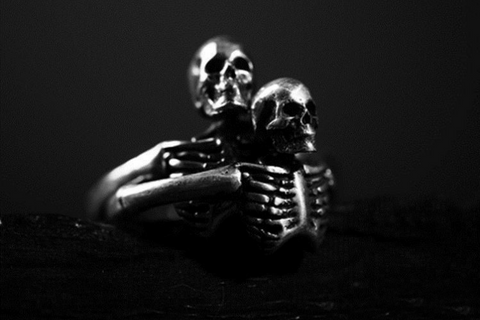 Half Jaw Vampire Skull Ring