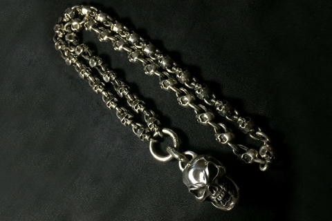 Oni Demon Sucker Silver Bracelet