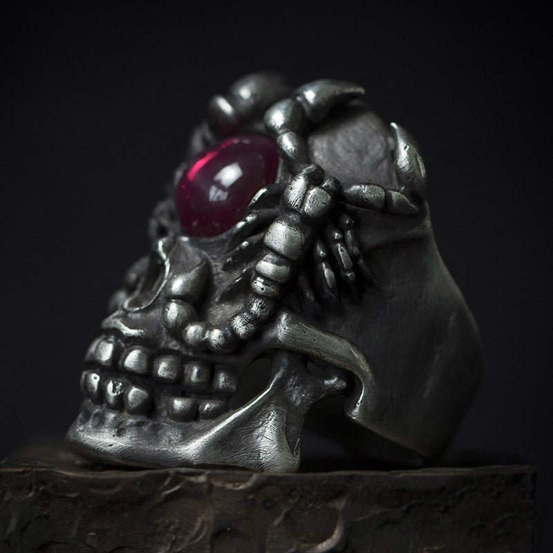 Twin Scorpion Skull Ring - Holy Buyble