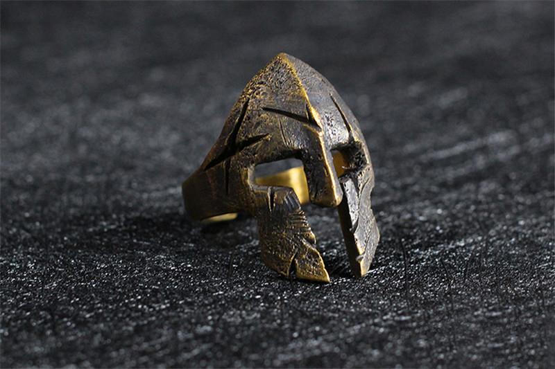 Spartacus Mask Silver Ring - Holy Buyble