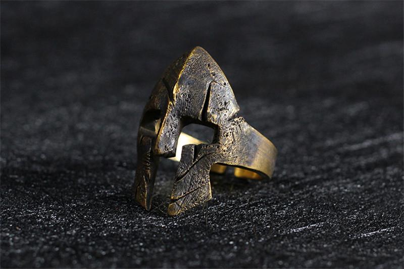 Spartacus Mask Silver Ring - Holy Buyble