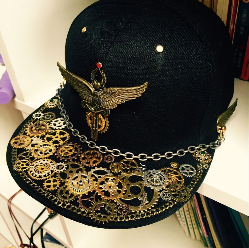 Steampunk Cross & Wings Snapback - Holy Buyble
