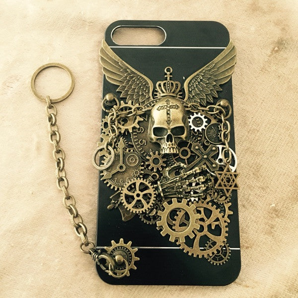 Steampunk Skull iPhone 6P & 7P Case - Holy Buyble