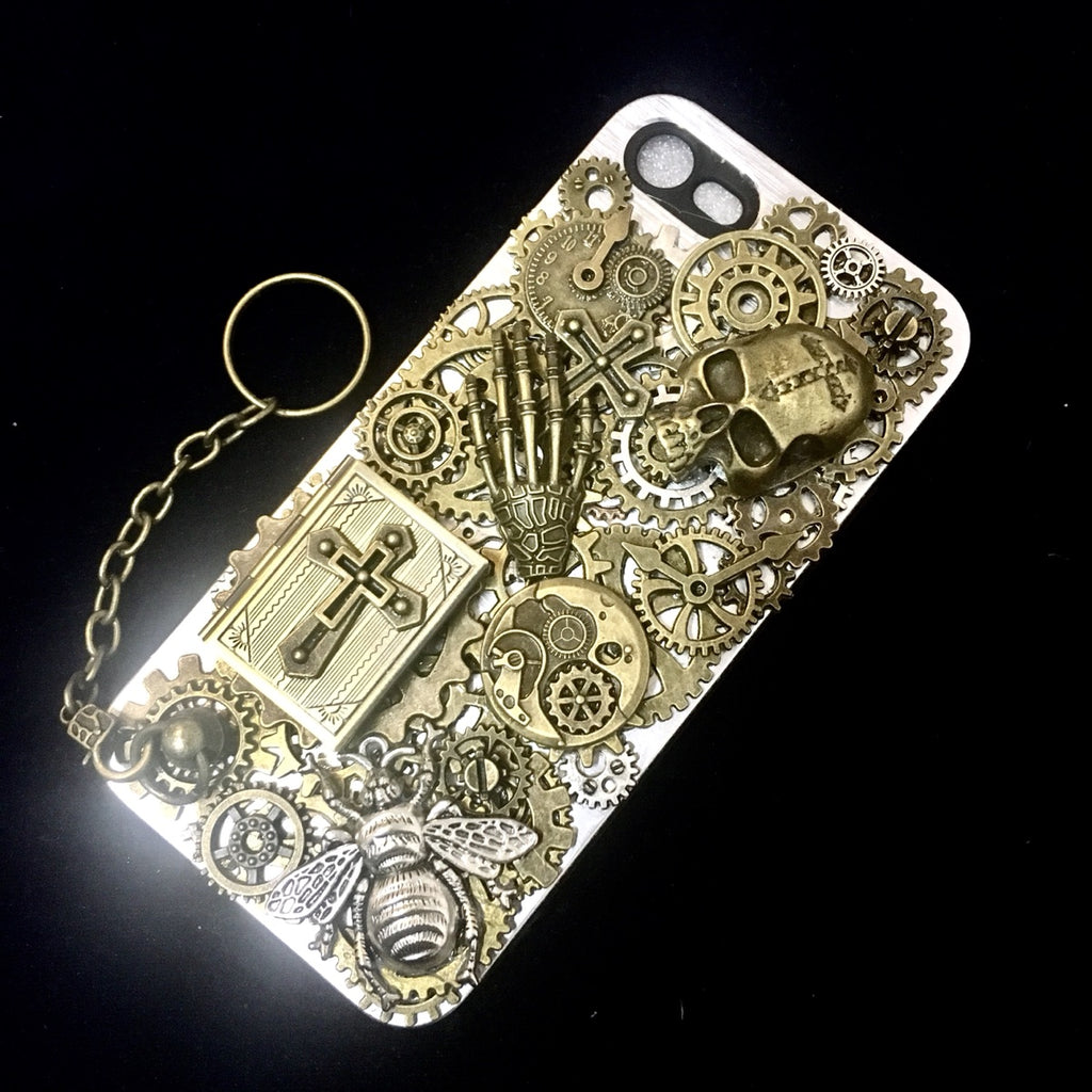 Photo Case Steampunk Skull iPhone X Cover - Holy Buyble