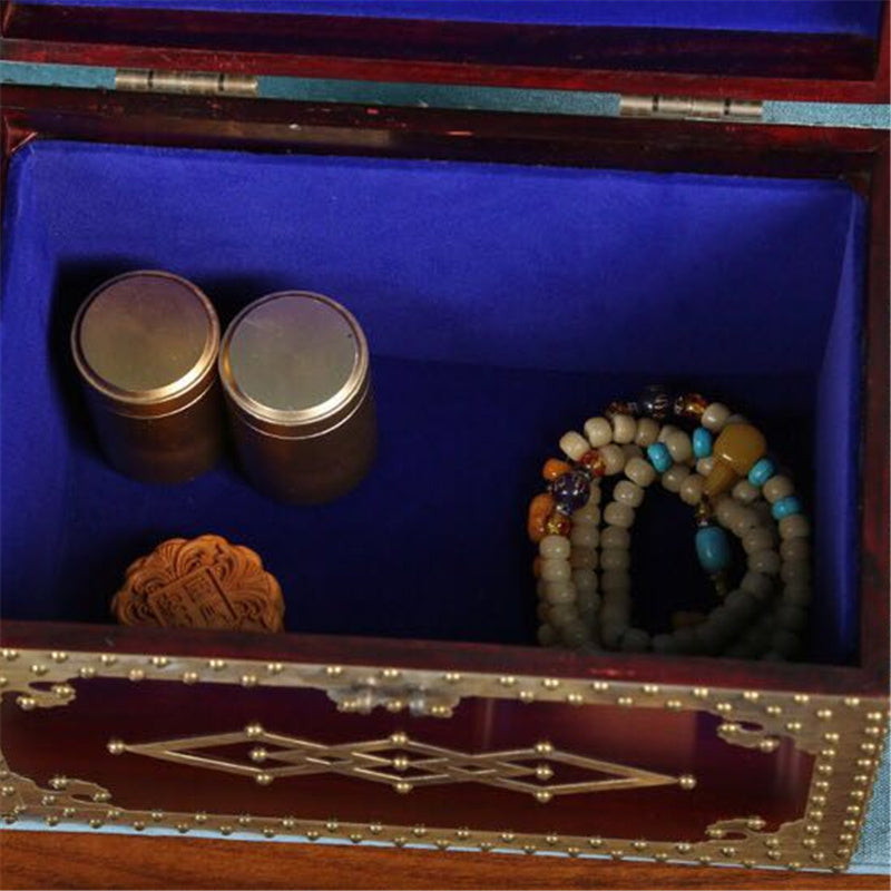 Studded Treasure Chest Jewelry Box