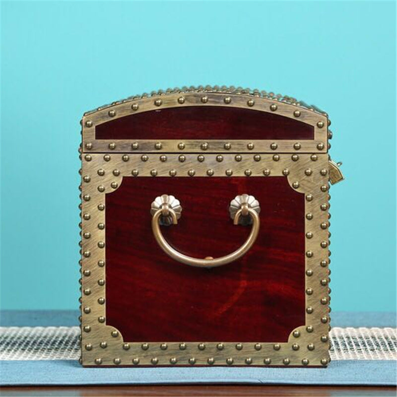 Studded Treasure Chest Jewelry Box
