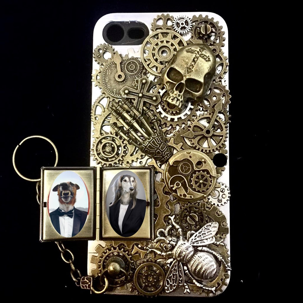 Photo Case Steampunk Skull iPhone X Cover - Holy Buyble