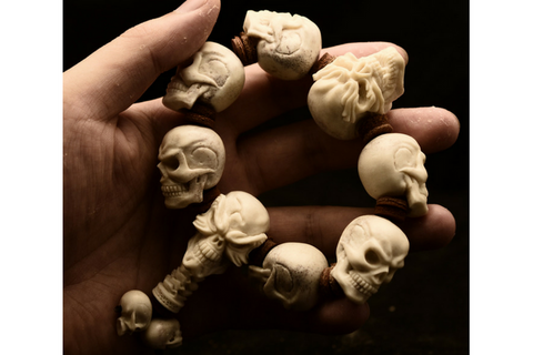 Steampunk Chain Skull Bracelet