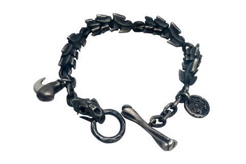 Oni Demon Sucker Silver Bracelet