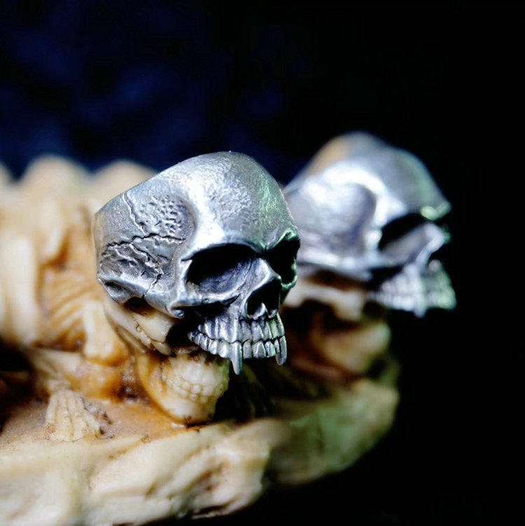 Half Jaw Vampire Skull Ring - Holy Buyble