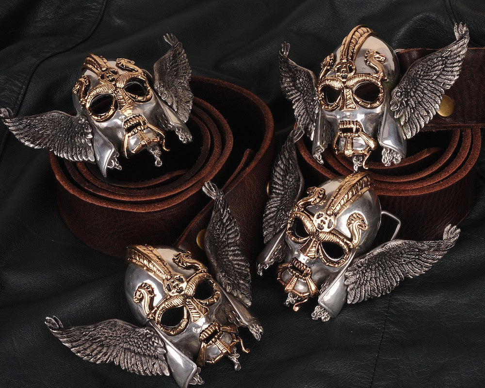 Gothic Viking Warrior Genuine Leather Belt - Holy Buyble
