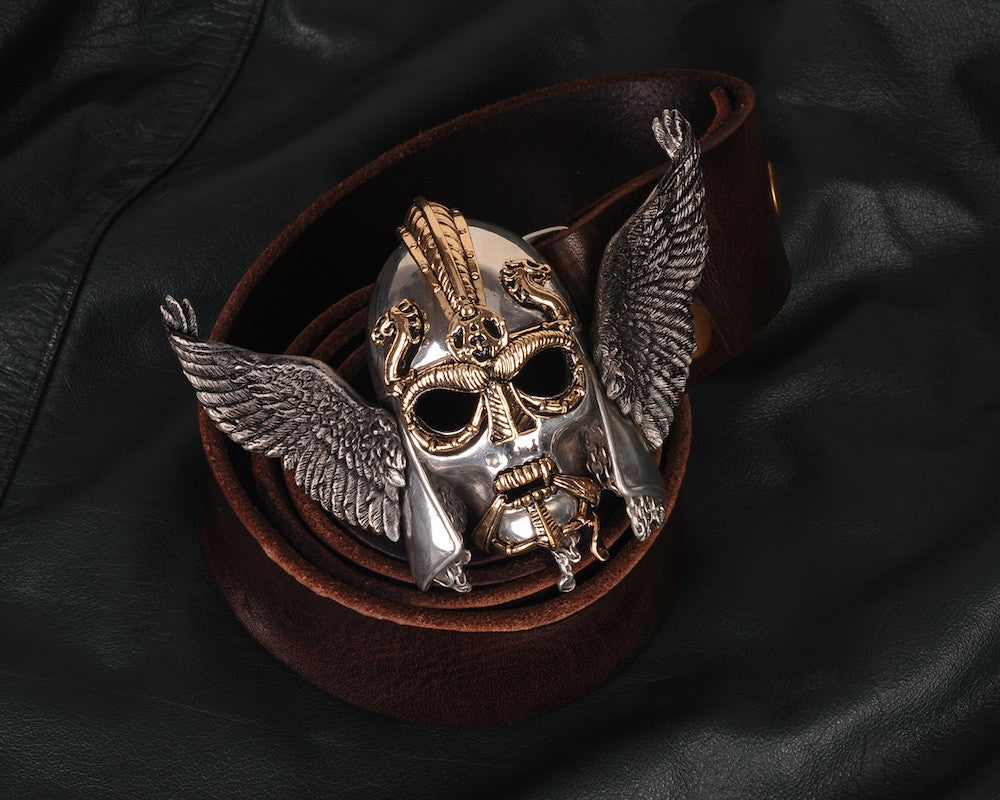 Gothic Viking Warrior Genuine Leather Belt - Holy Buyble