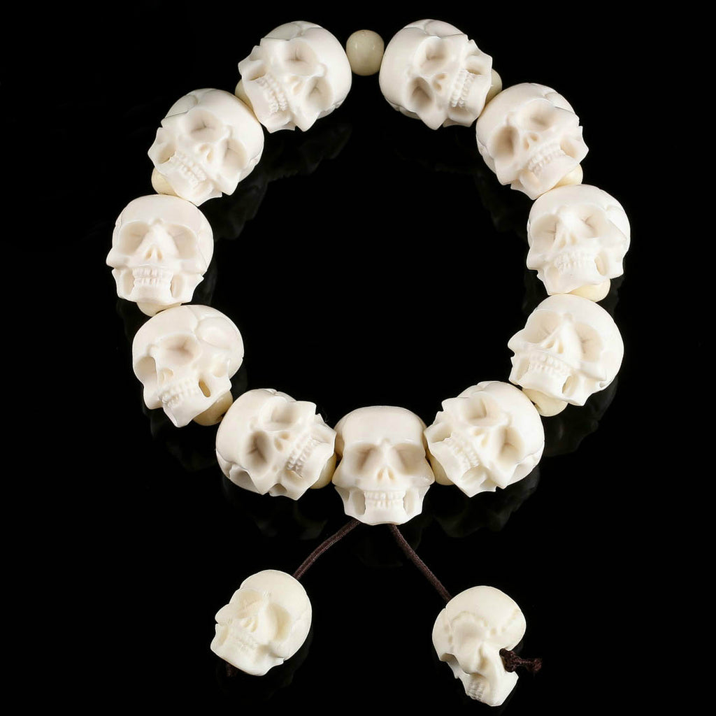 White Skull Bracelet - Holy Buyble