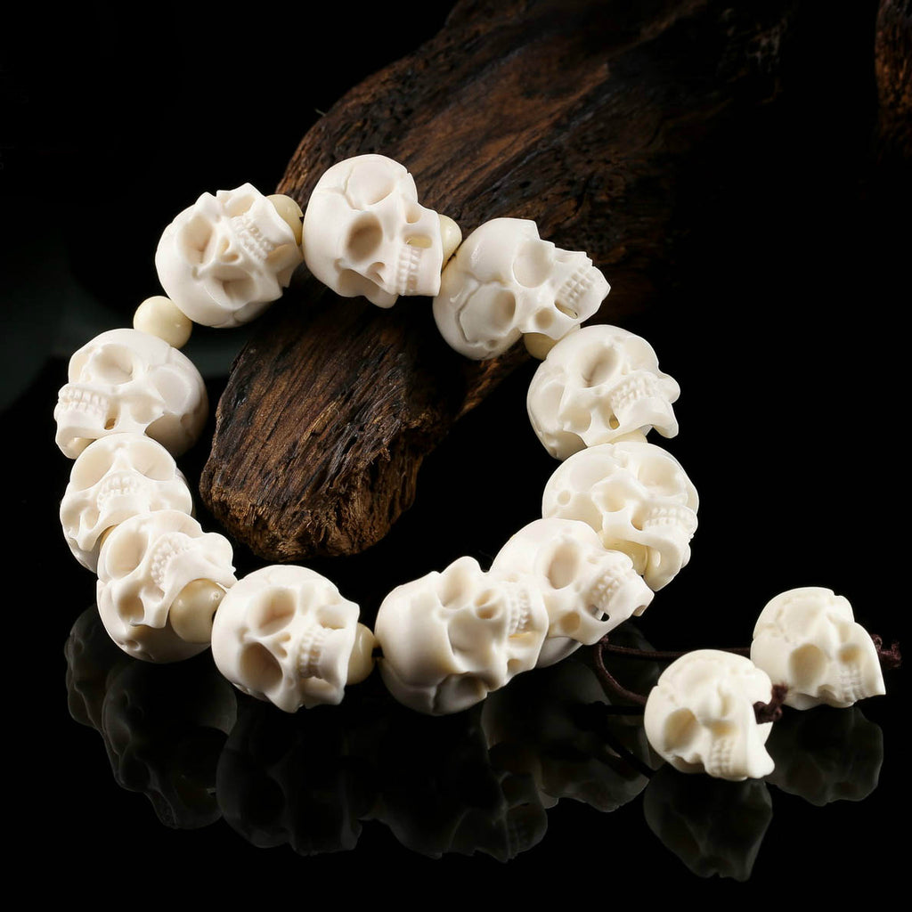 White Skull Bracelet - Holy Buyble