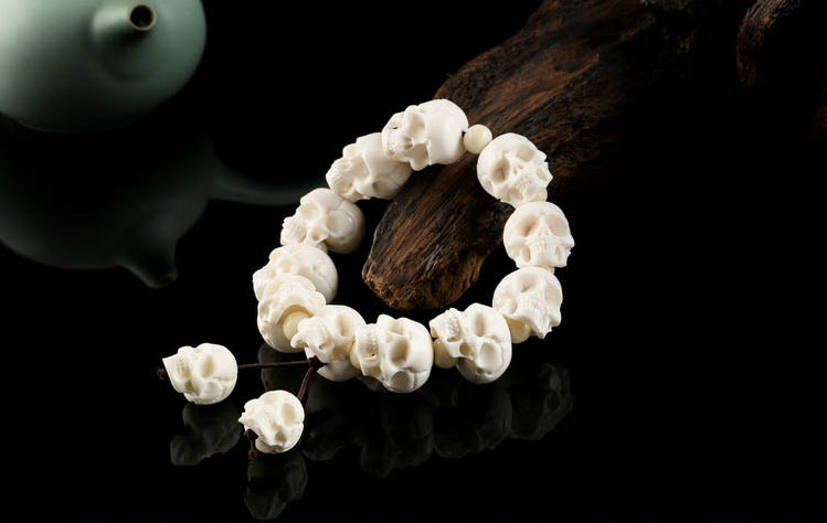 White Skull Bracelet - Holy Buyble