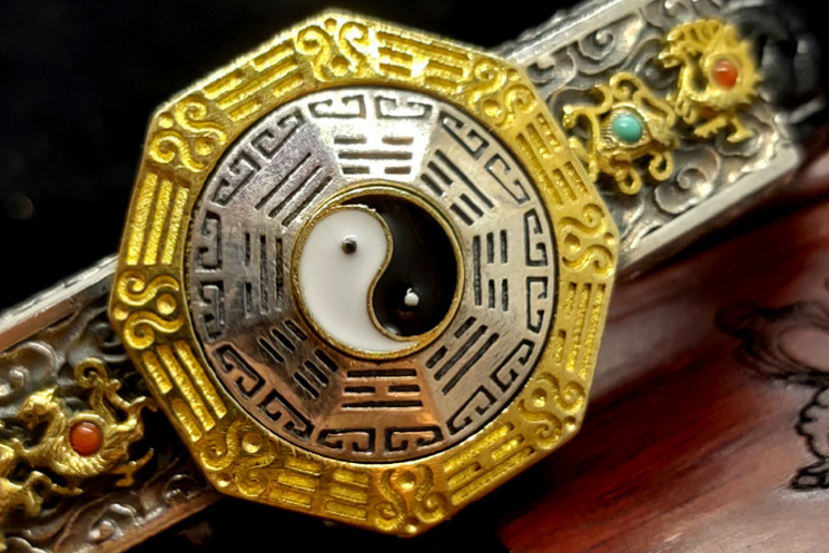 Four Symbols Spinning Yin Yang Wheel Leather Bracelet - Holy Buyble