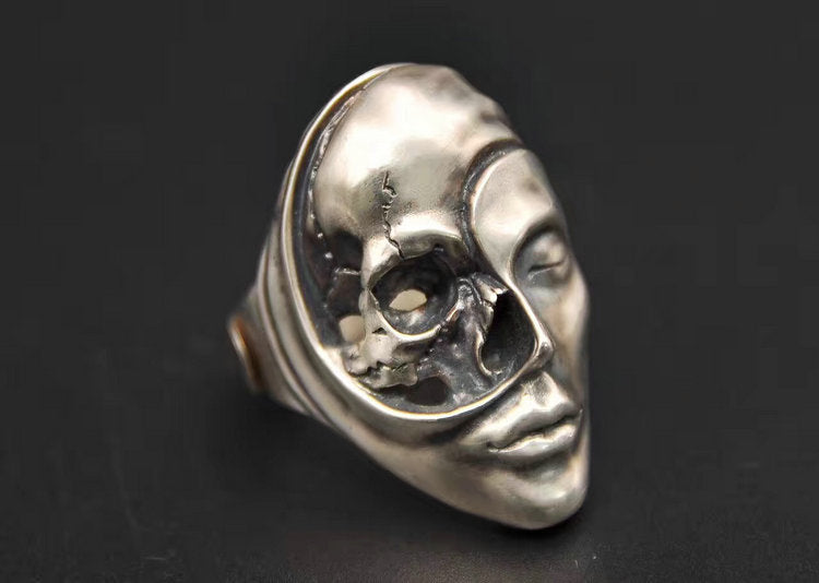 Yin Yang Skull Ring - Holy Buyble