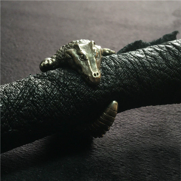 Crocodile Silver Ring - Holy Buyble