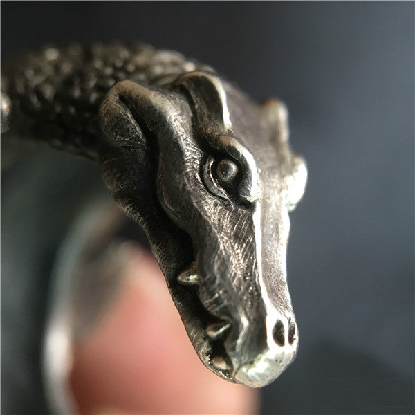 Crocodile Silver Ring - Holy Buyble