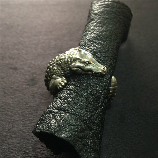 Crocodile Silver Ring - Holy Buyble
