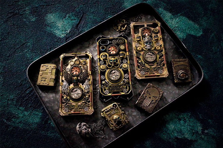 Custom Made Steampunk Skull Phone Case - Holy Buyble