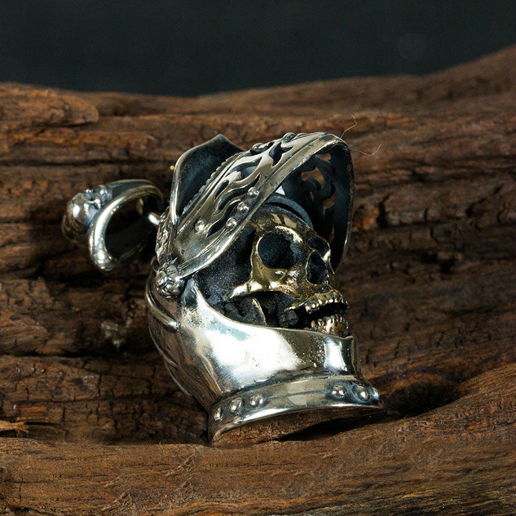 Masked Ghost Knight Skull Pendant - Holy Buyble