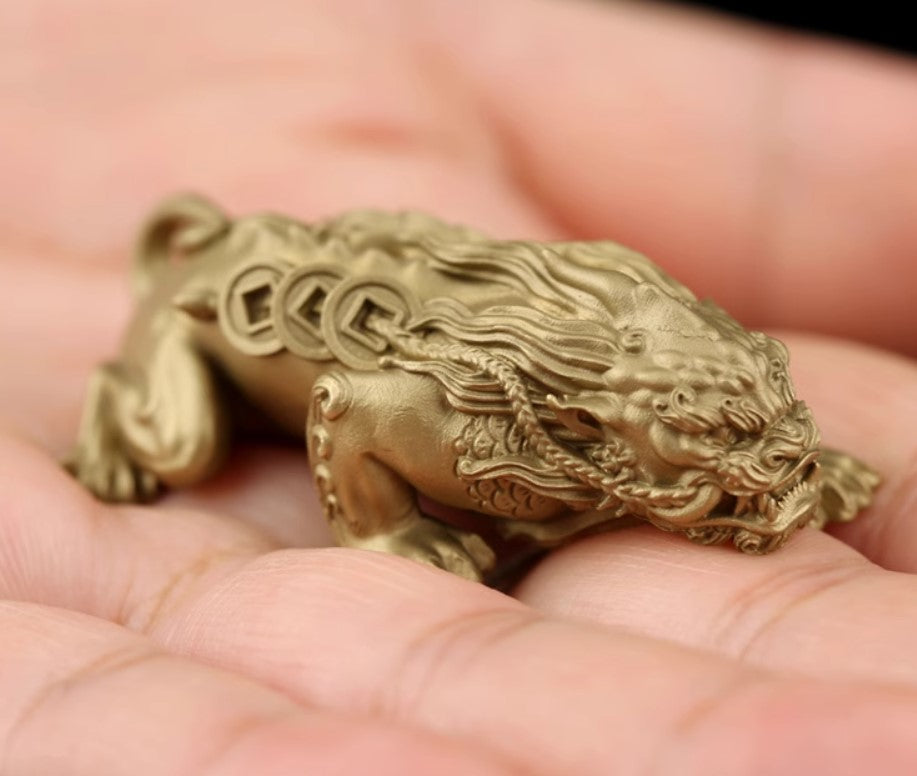 Foo Dog Lion Key Ring Pendant