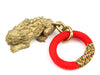 Foo Dog Lion Key Ring Pendant