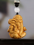 Ganesha Elephant God Pendant Necklace