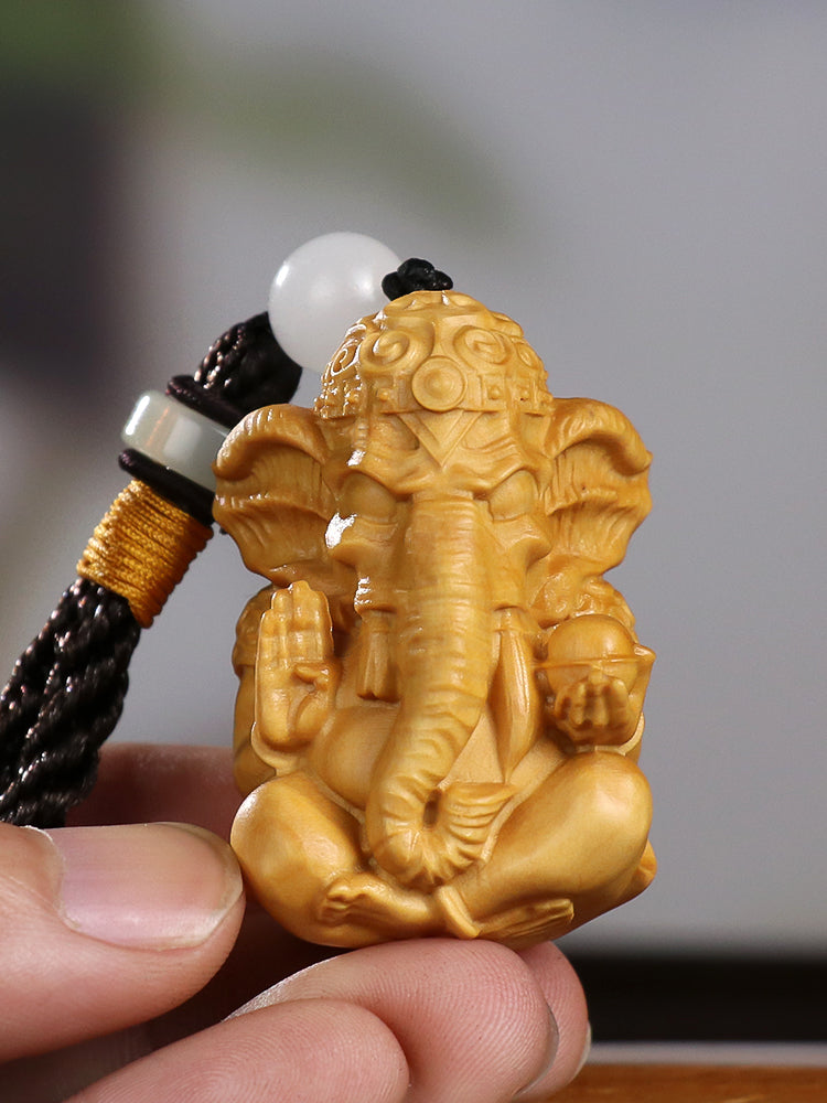 Ganesha Elephant God Pendant Necklace