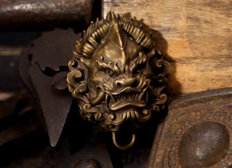 Pixiu Lion Tiger Key Ring Pendant