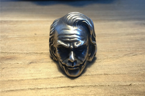 Spartacus Mask Silver Ring
