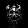 Bearded Viking Skull Ring - Holy Buyble