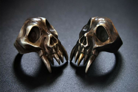 Saber-toothed Tiger Skeleton Necklace