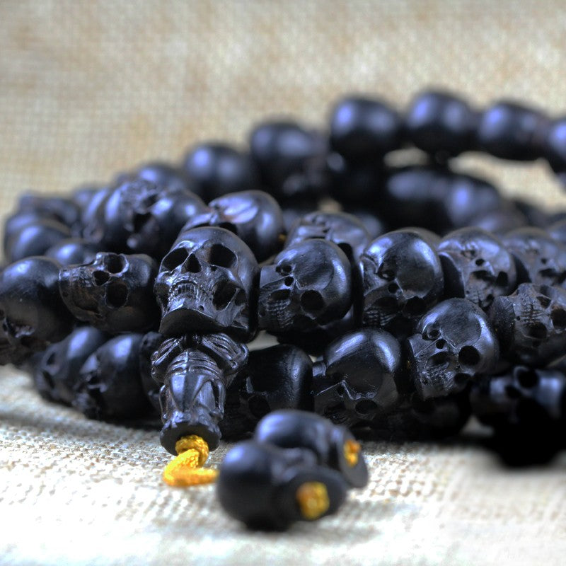 Black Ghost Skull Necklace - Holy Buyble