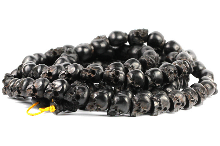 Black Ghost Skull Necklace - Holy Buyble