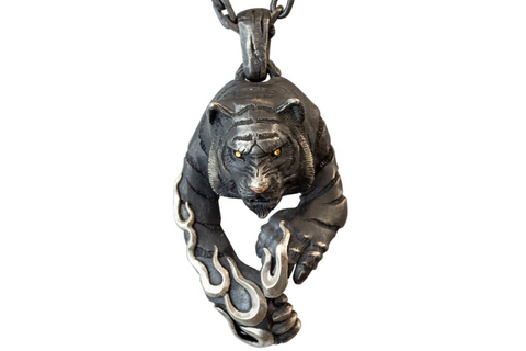 Guardian of Fortune Tribal Foo Dog Lion Ring