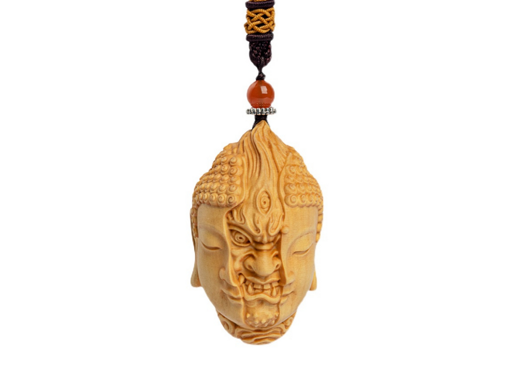 Buddha Demon Skull Pendant Necklace