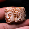 Buddha Demon Deer Antler Ring - Holy Buyble