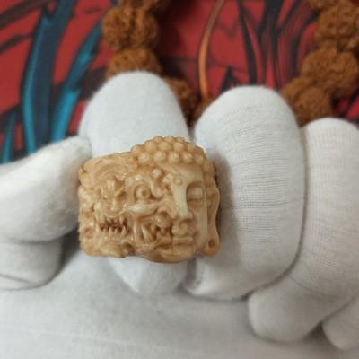 Buddha Demon Deer Antler Ring - Holy Buyble