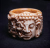 Buddha Demon Deer Antler Ring - Holy Buyble