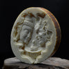 Deer Antler Buddha & Demon Pendant - Holy Buyble