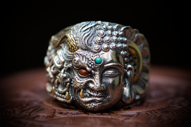 Buddha Acala King Skull Ring - Holy Buyble