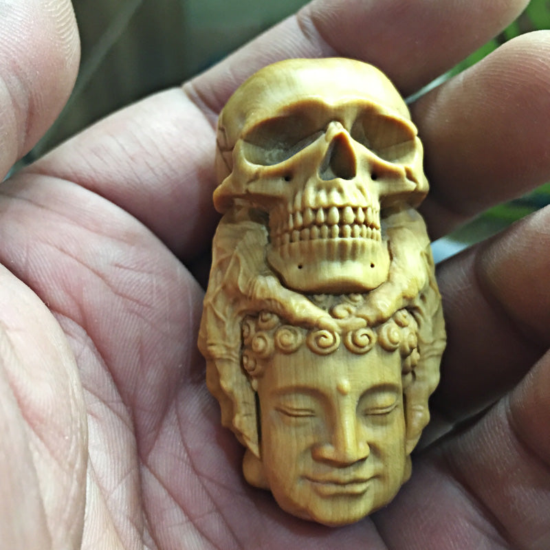 Buddha & Demon Skull Pendant - Holy Buyble