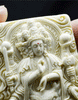 Mammoth Ivory Fossil Buddha & Dragon Guardians Pendant - Holy Buyble